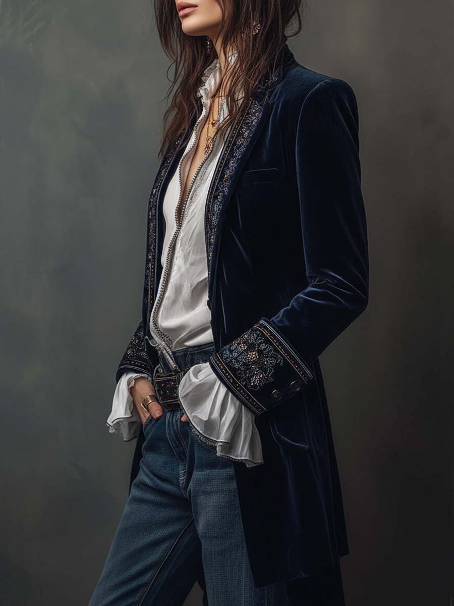 Anastasia | Veste Longue Brodée