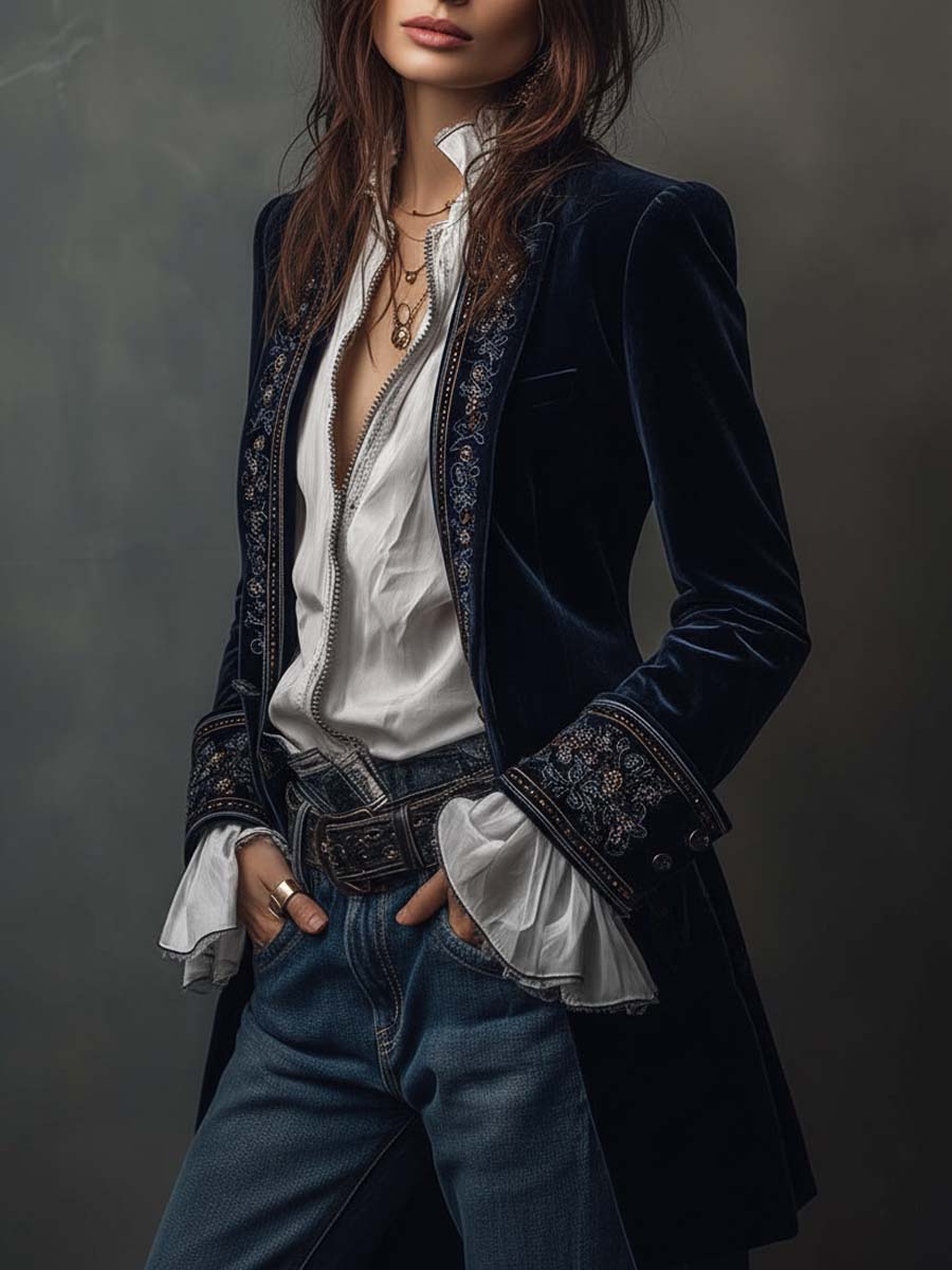 Anastasia | Veste Longue Brodée