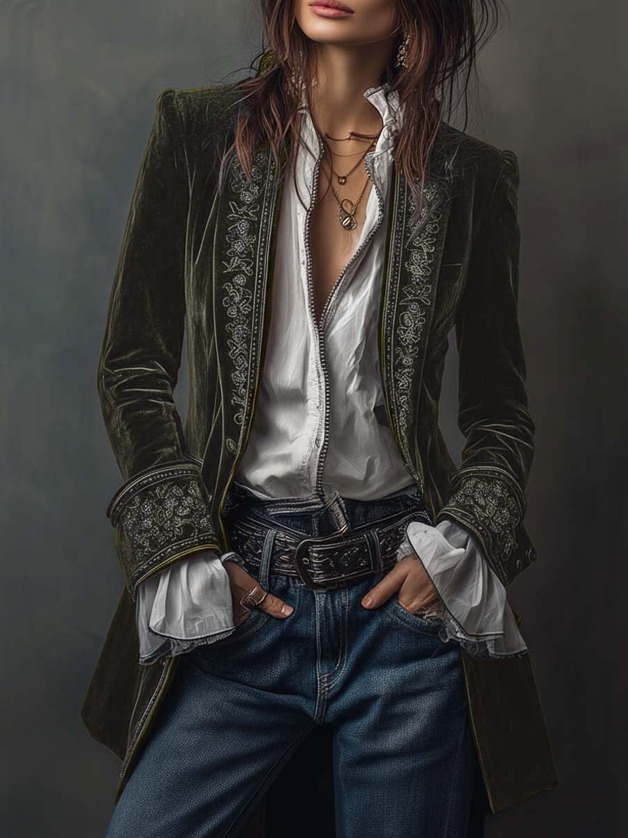 Anastasia | Veste Longue Brodée