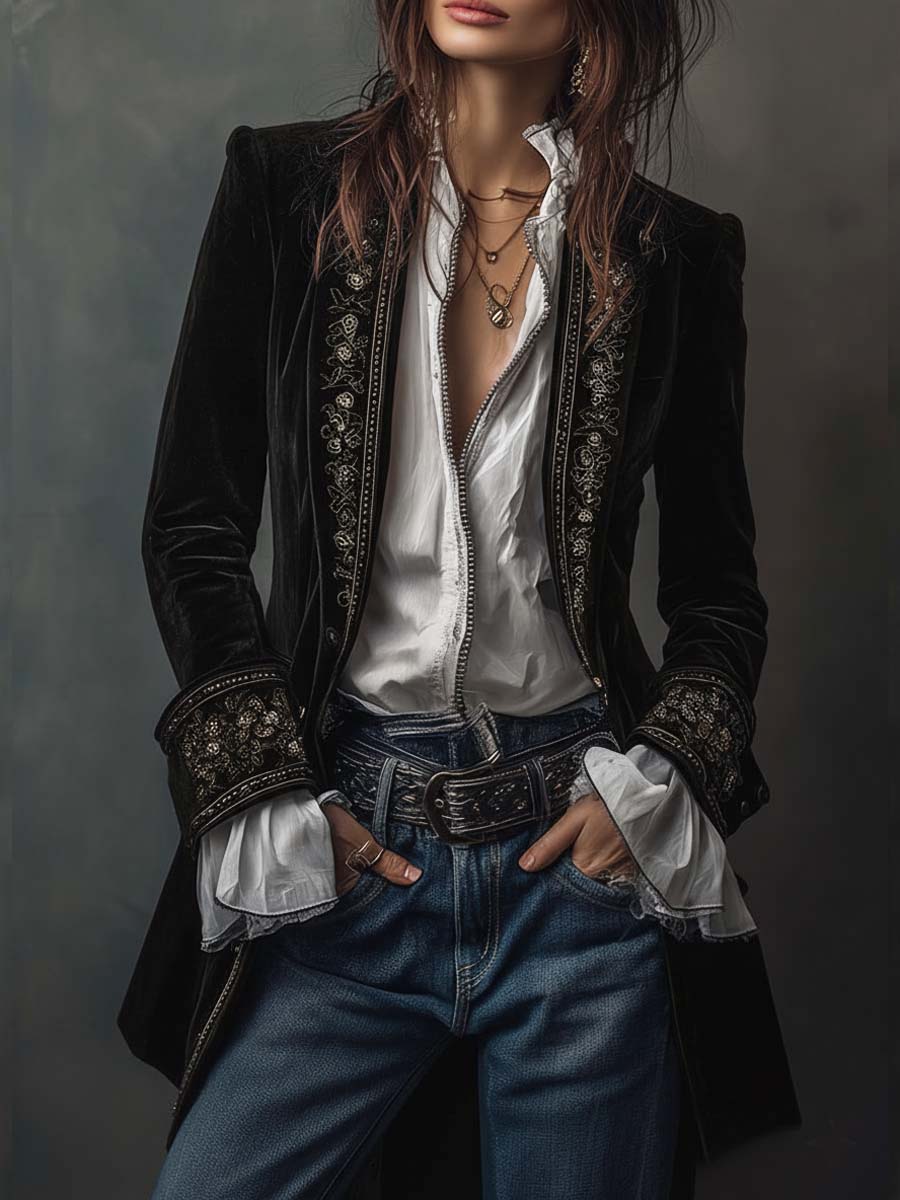 Anastasia | Veste Longue Brodée