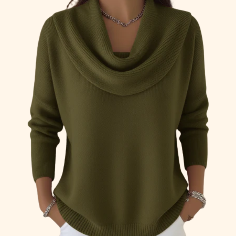 Vivienne | Cowl Neck Knit Jumper