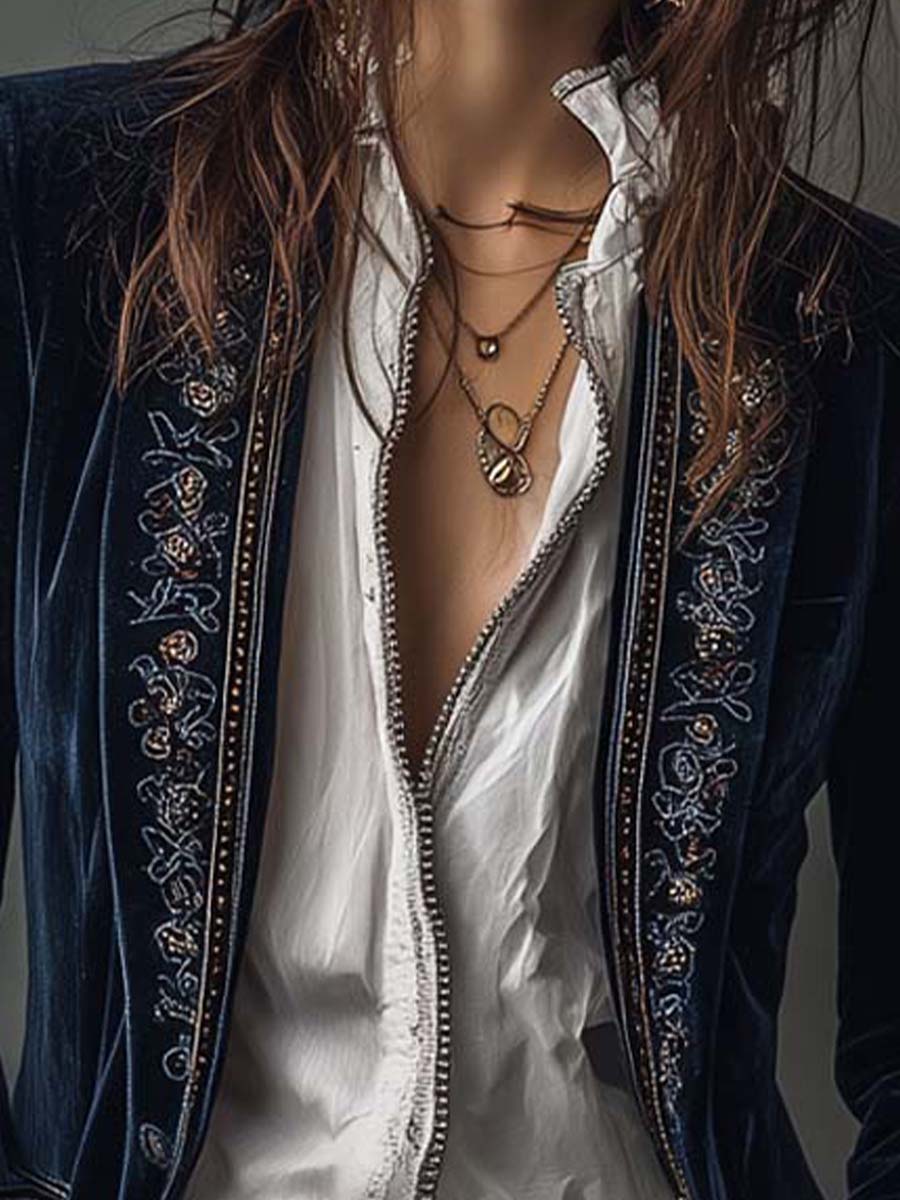 Anastasia | Veste Longue Brodée