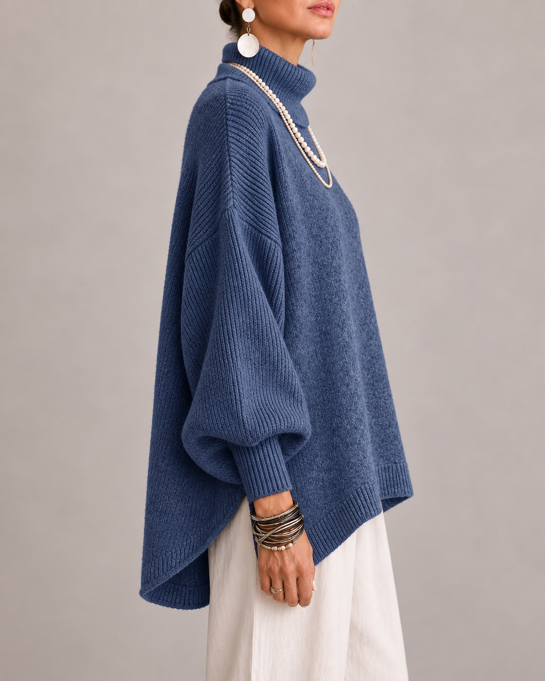 Kathleen | Pull Élégant à Col Roulé