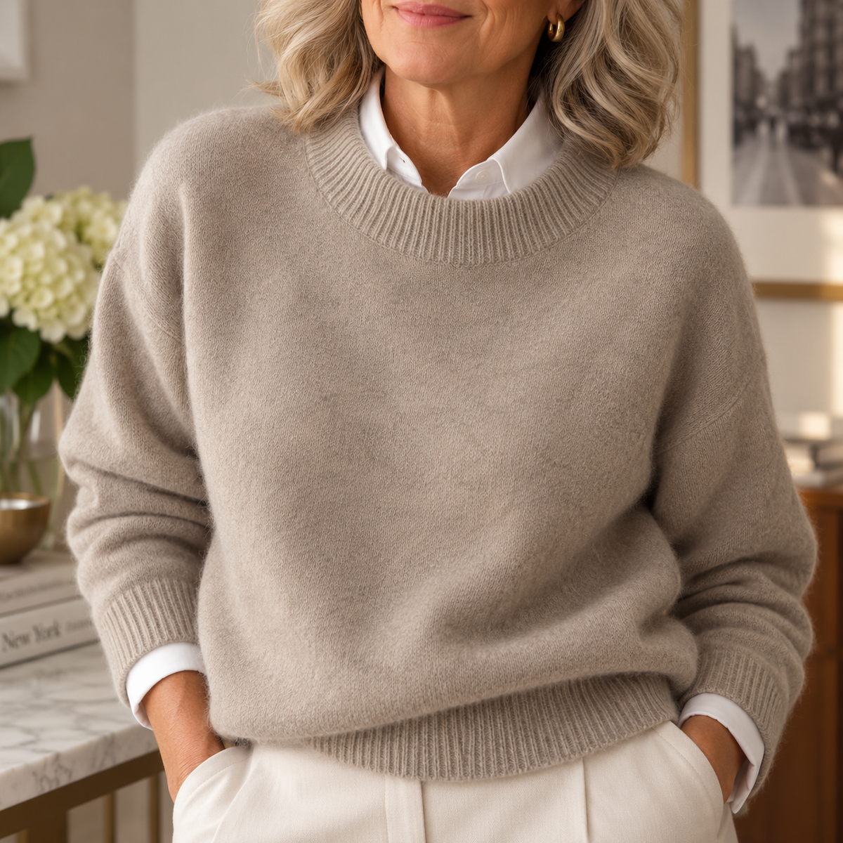 Bellamy | Pull à Col Montant en Mélange de Cachemire