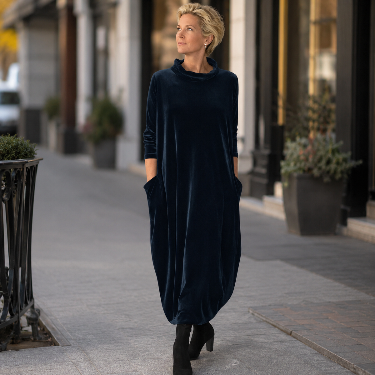 Eilene | Robe Maxi en Velours