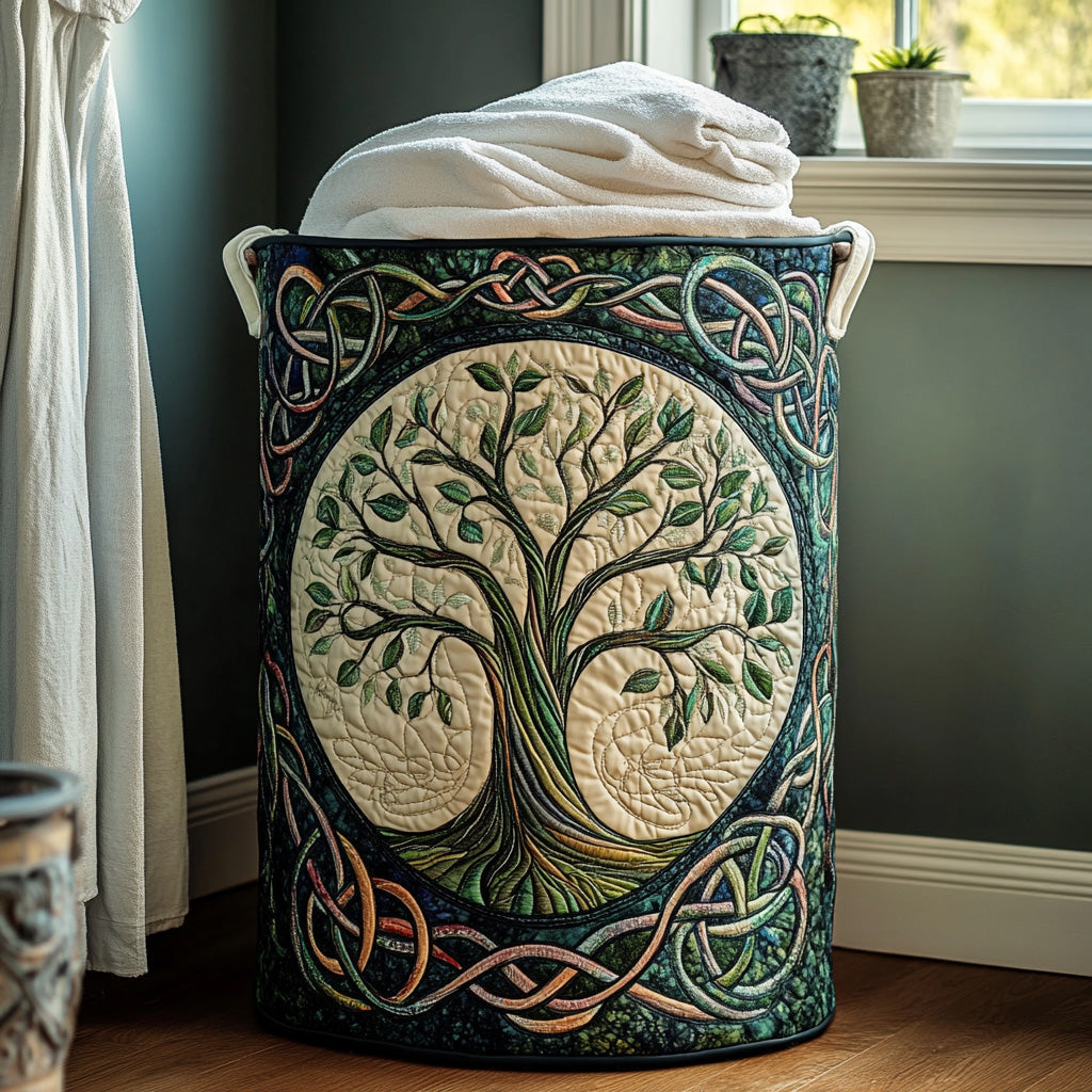 Arbre Vert | Panier de Rangement Matelassé