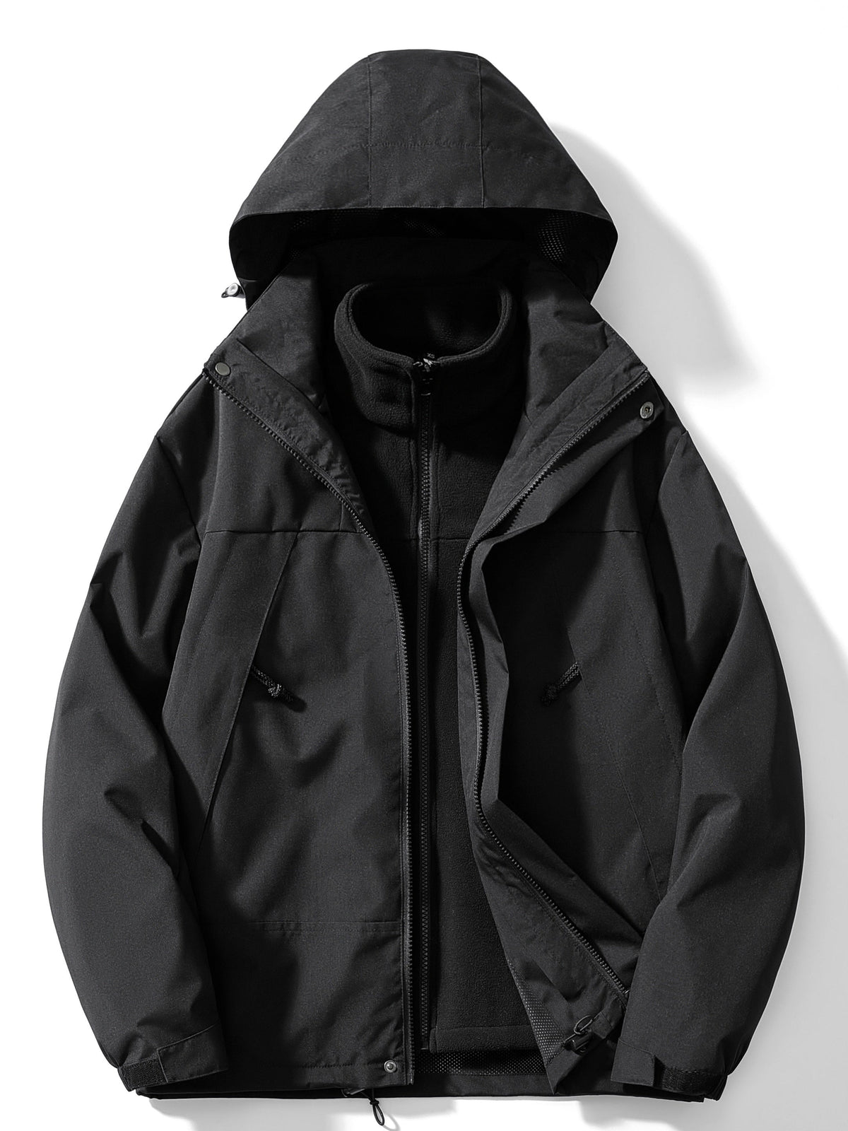 Women's 3-in-1 Fleece Winter Jacket with Hood