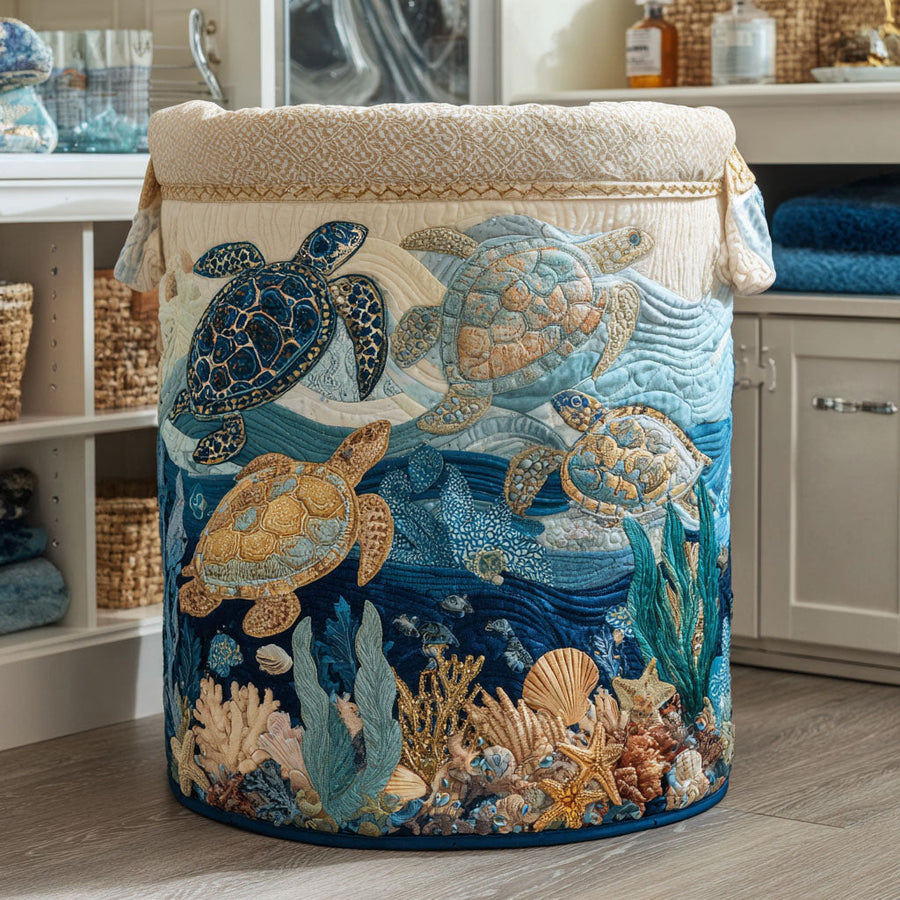 Tortues | Panier de Rangement Matelassé