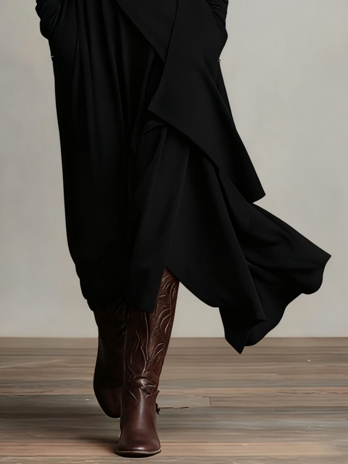 Genevieve | Robe Longue à Col Roulé
