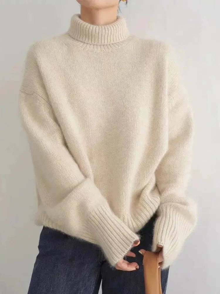 Amy | Pull Décontracté à Col Roulé