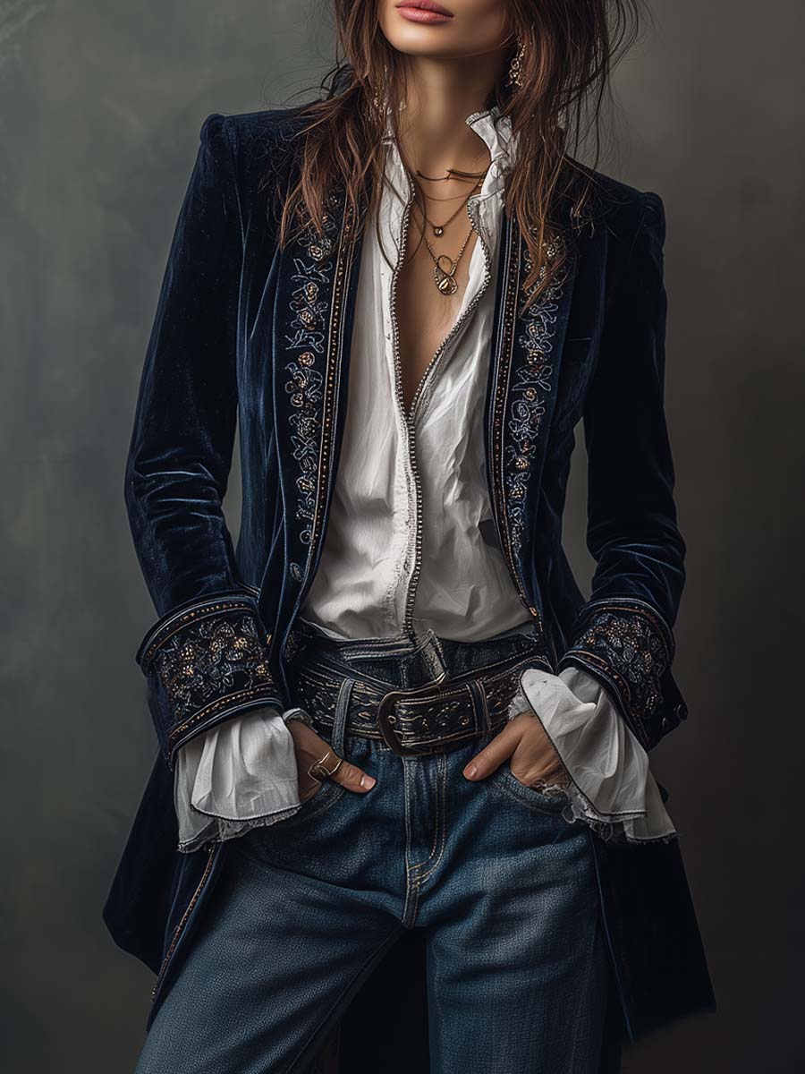 Anastasia | Veste Longue Brodée