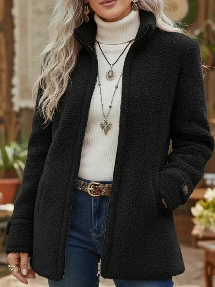 Judith | Veste Douillette Zippée à Col Montant