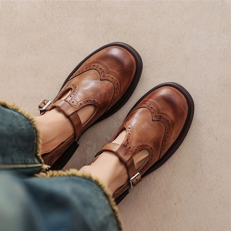Verda | Ballerines Mary Jane en Cuir Végan