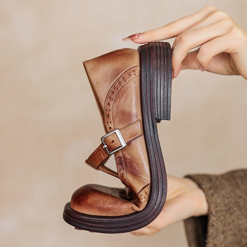 Verda | Ballerines Mary Jane en Cuir Végan