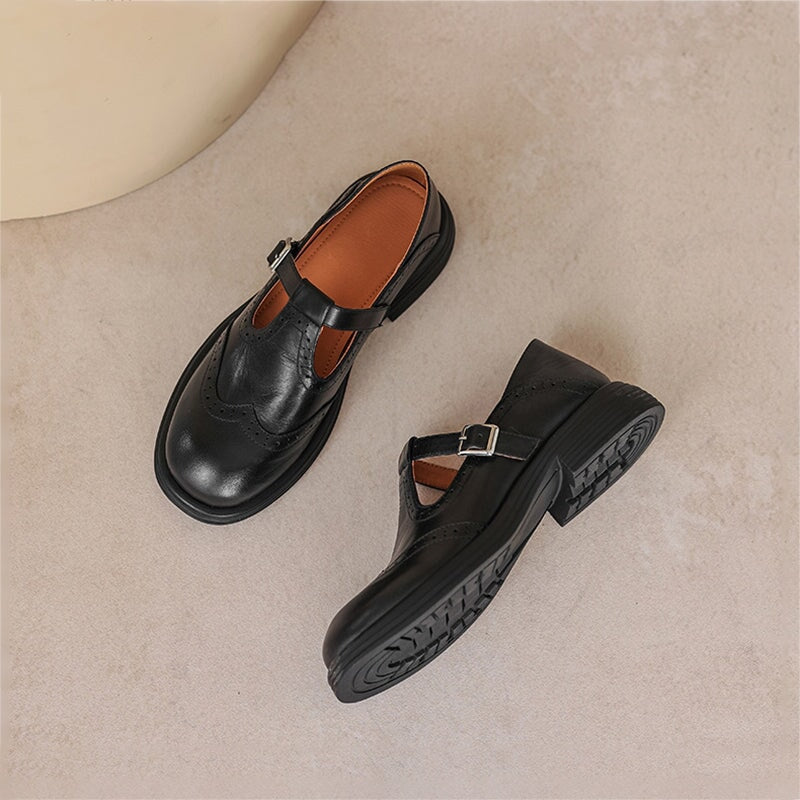 Verda | Ballerines Mary Jane en Cuir Végan
