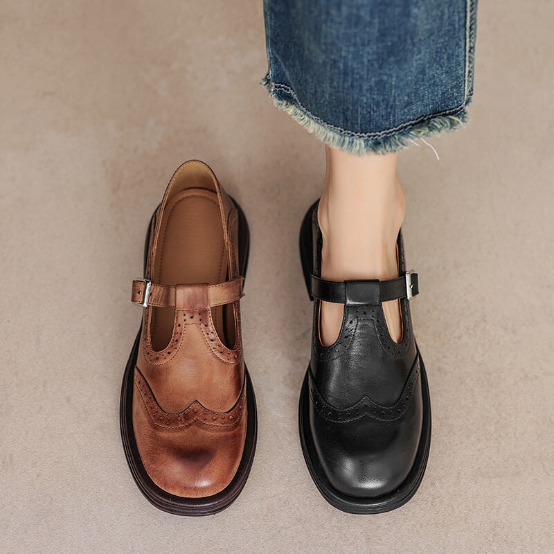 Verda | Ballerines Mary Jane en Cuir Végan