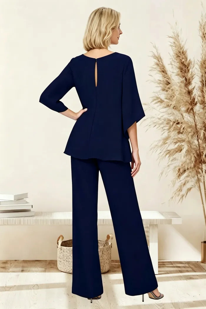 Ensemble Pantalon Élégant à Coupe Ample