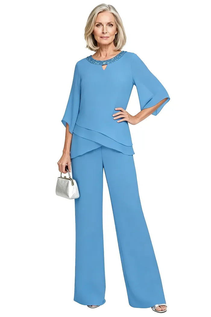 Ensemble Pantalon Élégant à Coupe Ample
