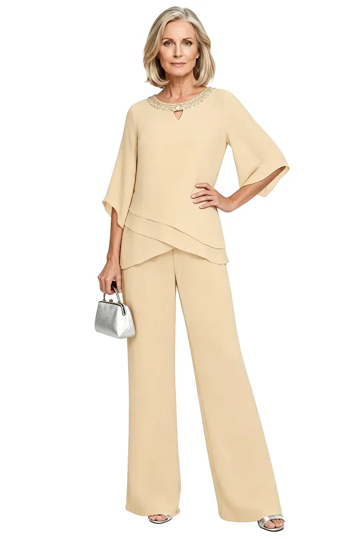 Ensemble Pantalon Élégant à Coupe Ample