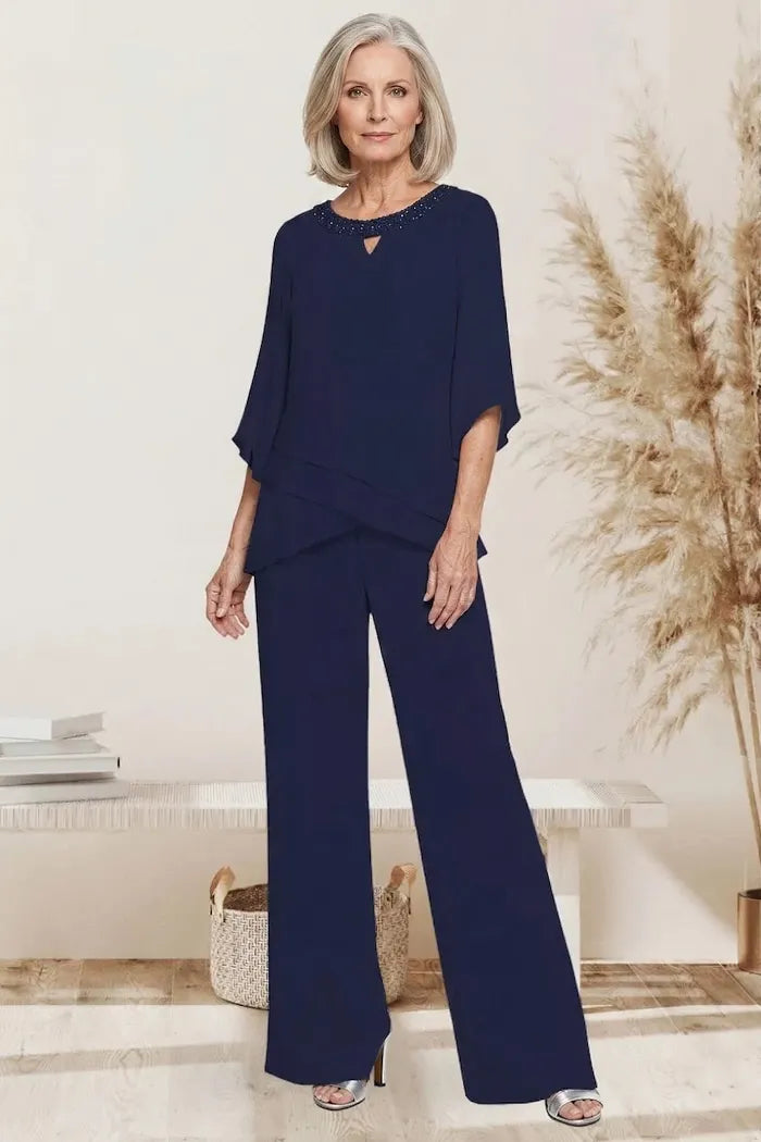 Ensemble Pantalon Élégant à Coupe Ample