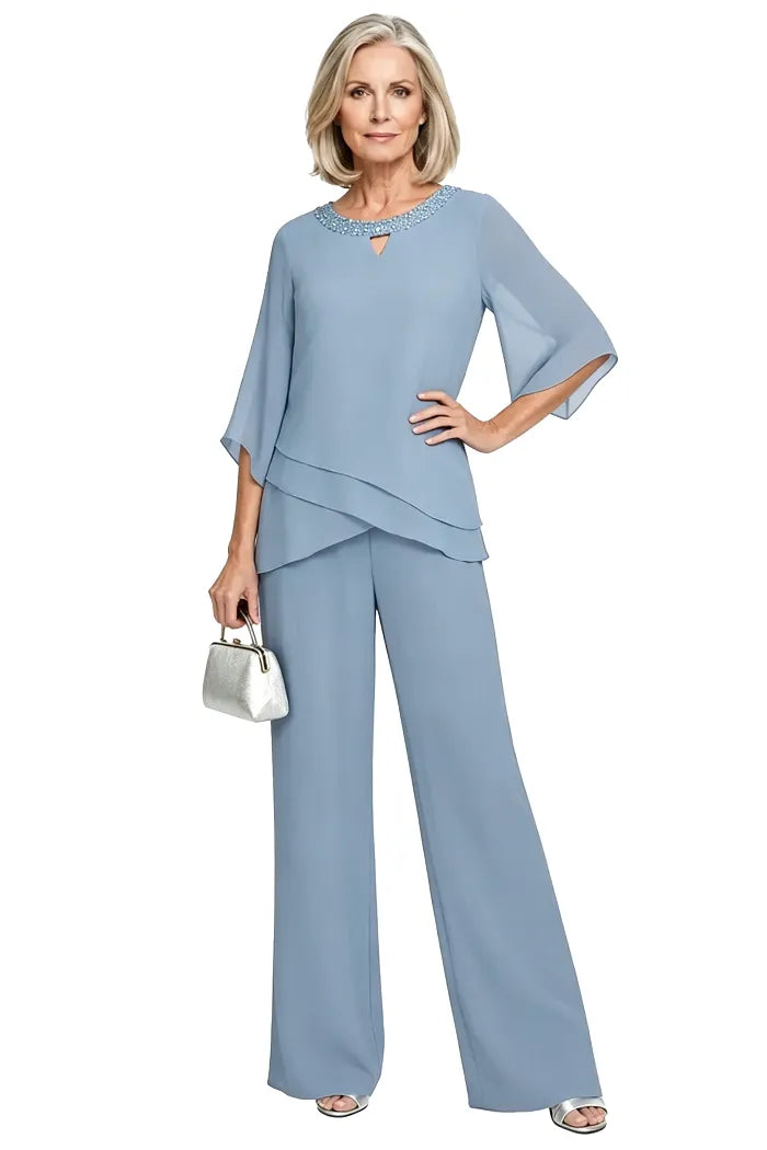 Ensemble Pantalon Élégant à Coupe Ample