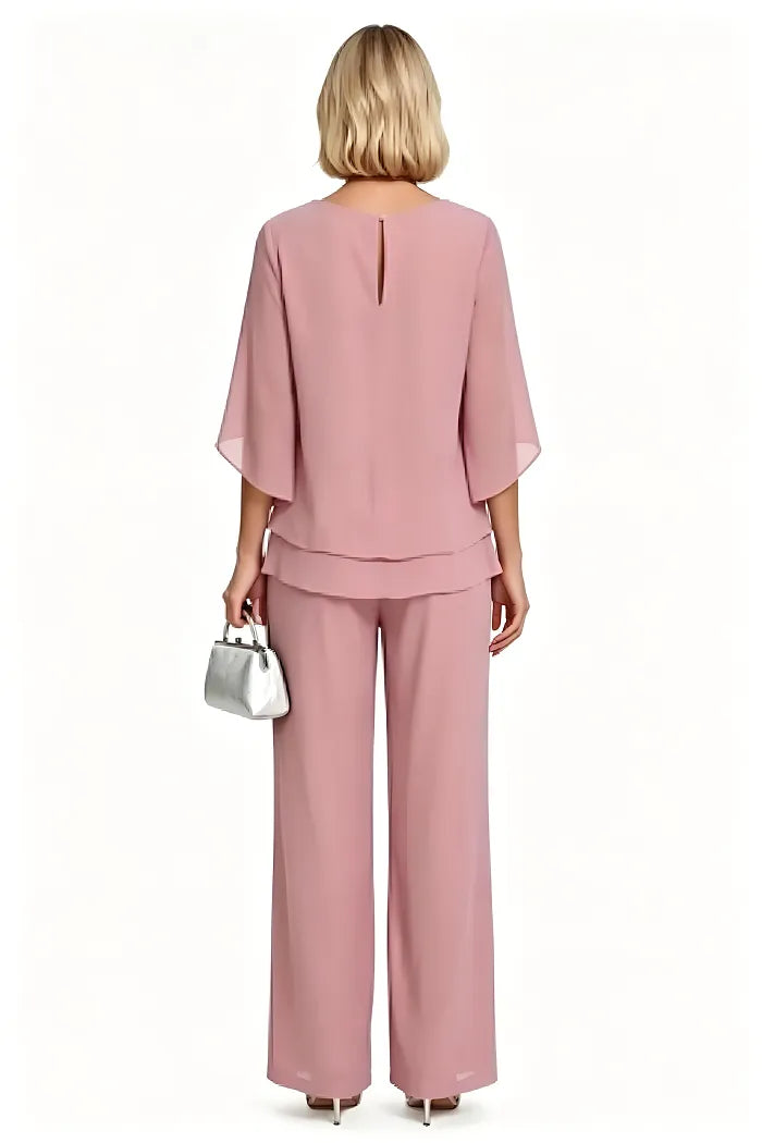 Ensemble Pantalon Élégant à Coupe Ample