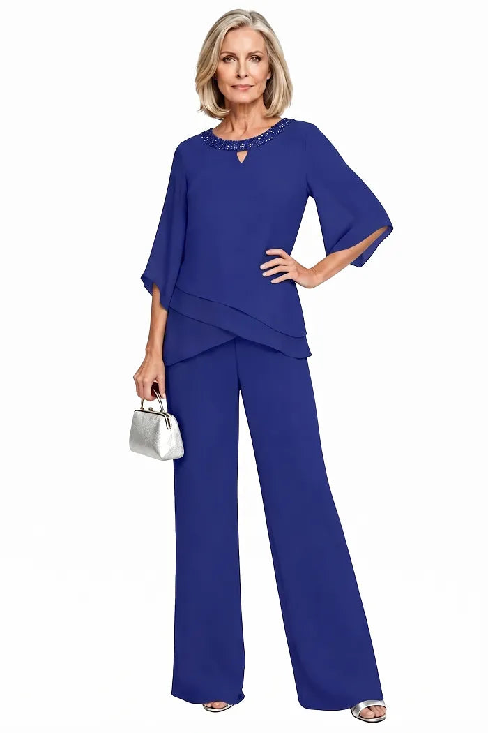 Ensemble Pantalon Élégant à Coupe Ample