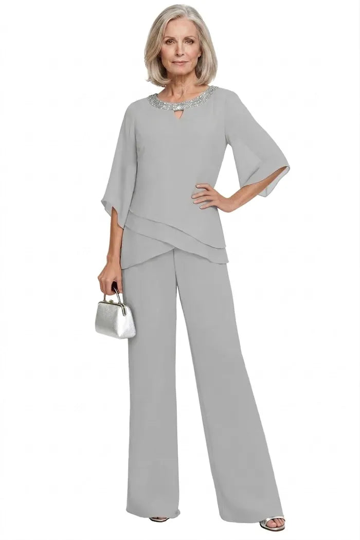 Ensemble Pantalon Élégant à Coupe Ample