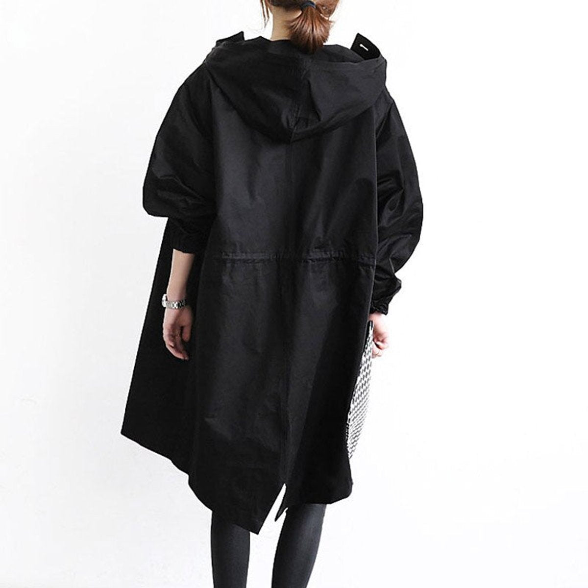 Maisie | Manteau Oversize à Capuche et Boutons sur le Devant